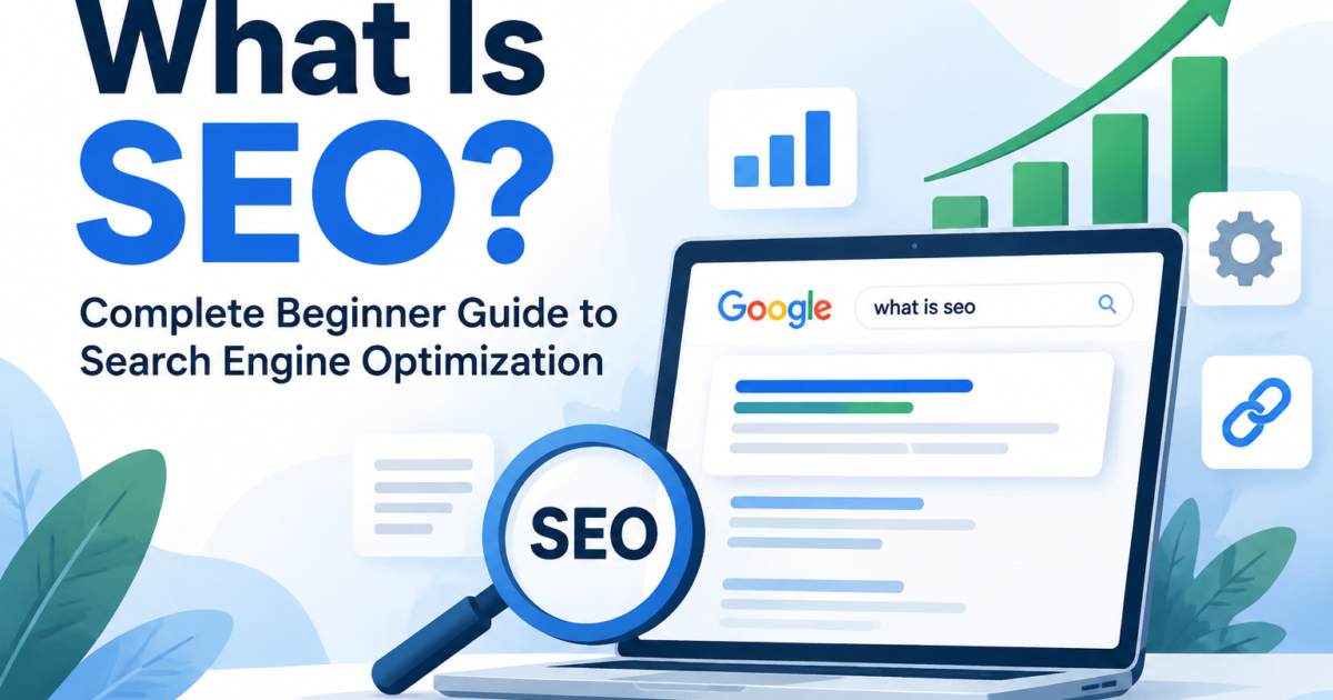 What is SEO explained with keywords, rankings, backlinks, and organic traffic growth