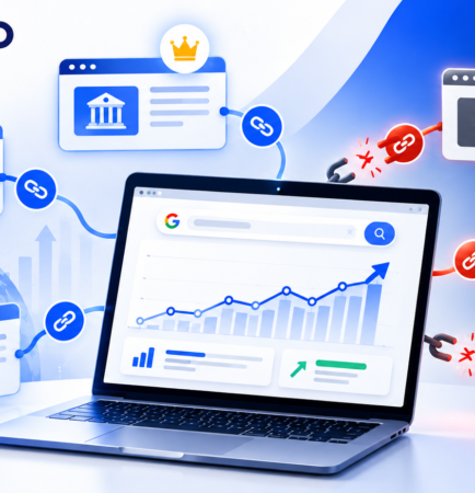 Common link building mistakes showing bad backlinks and quality backlink strategies for SEO.